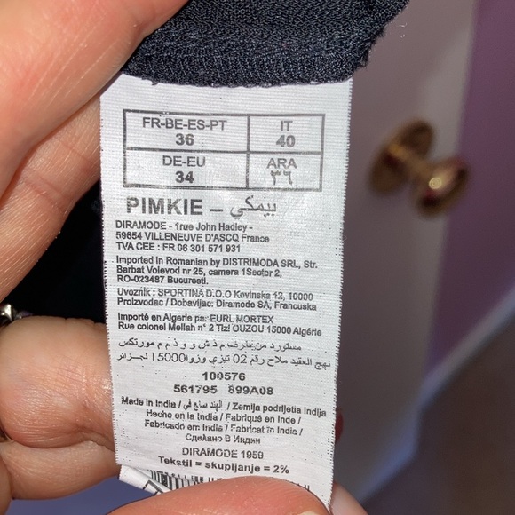 Pimkie black polyester linen button down top - Picture 5 of 6